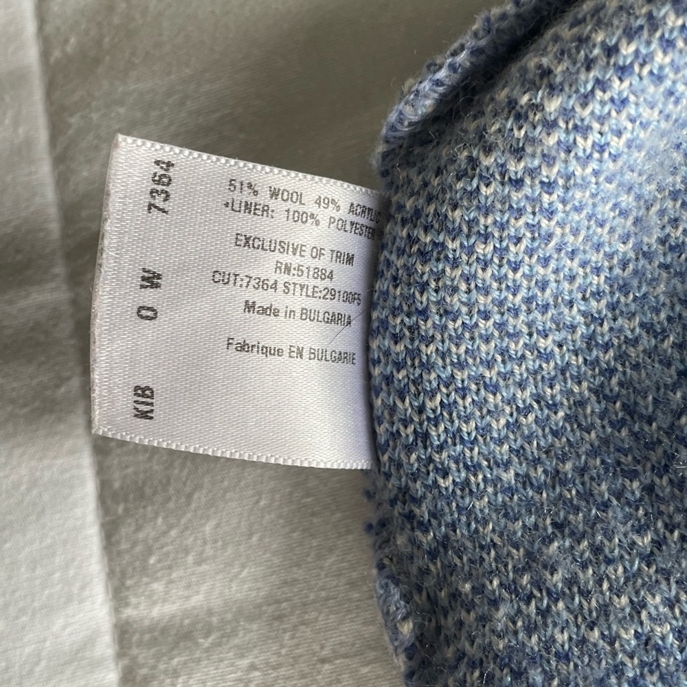 PATAGONIA Wool Blend Knit Beanie Winter Hat One Size Butterfly Detail EUC - Picture 5 of 7